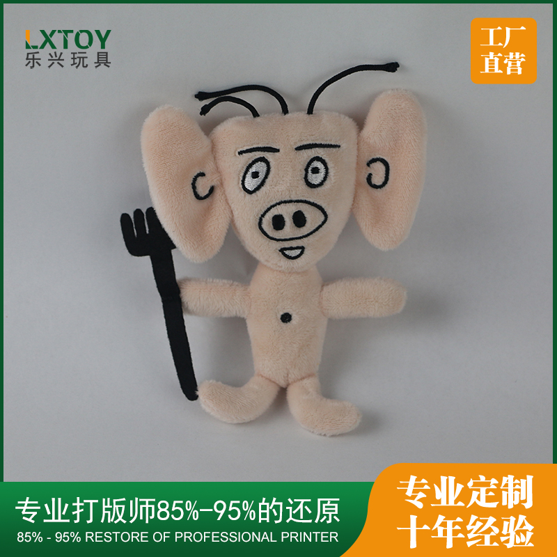 守門神豬吉祥物(wù)毛絨公(gōng)仔